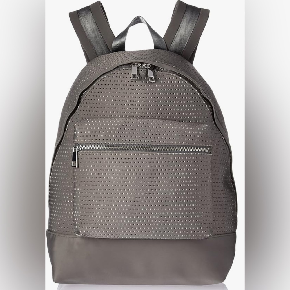 The Fix Riley Perforated Neoprene Backpack, gray, NWOT